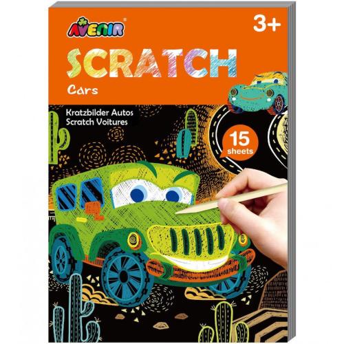 Avenir Mini Scratch Book Κωδ 60803​​​​​​​ Παιδικό Παιχνίδι 1 Τεμάχιο - Cars